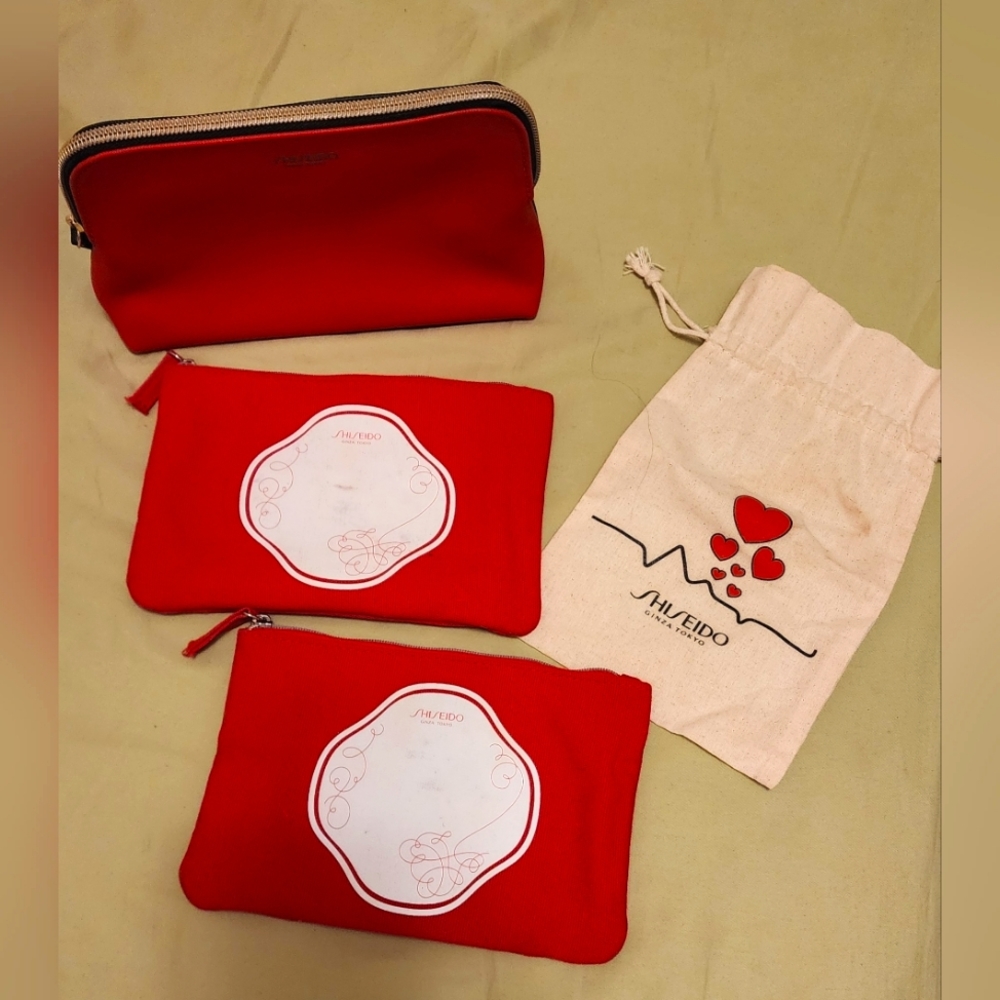 4 Shiseido Makeup Bags